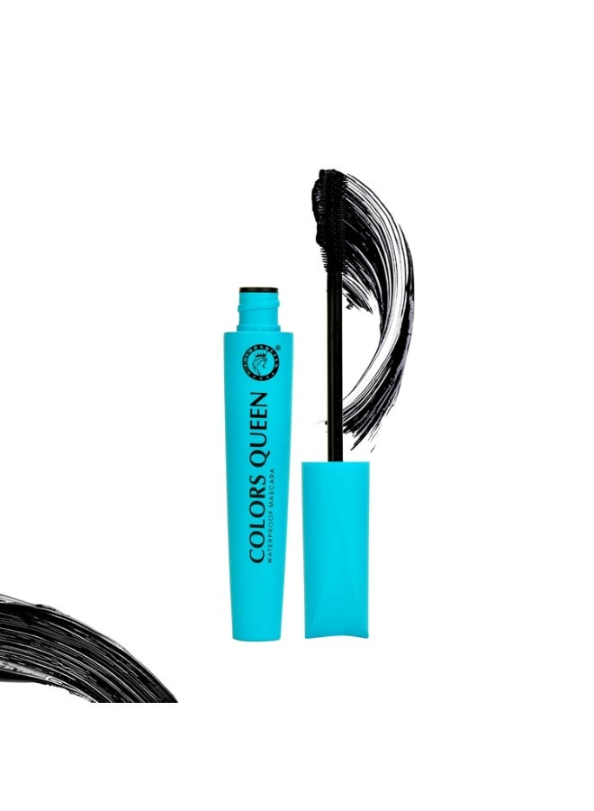 COLORS QUEEN Big Eyes Waterproof Mascara | Lightweight, Volumizing & Lengthening | Intense Black Finish | Instant Lift, Smudge Proof 4.5 ml - Image 1